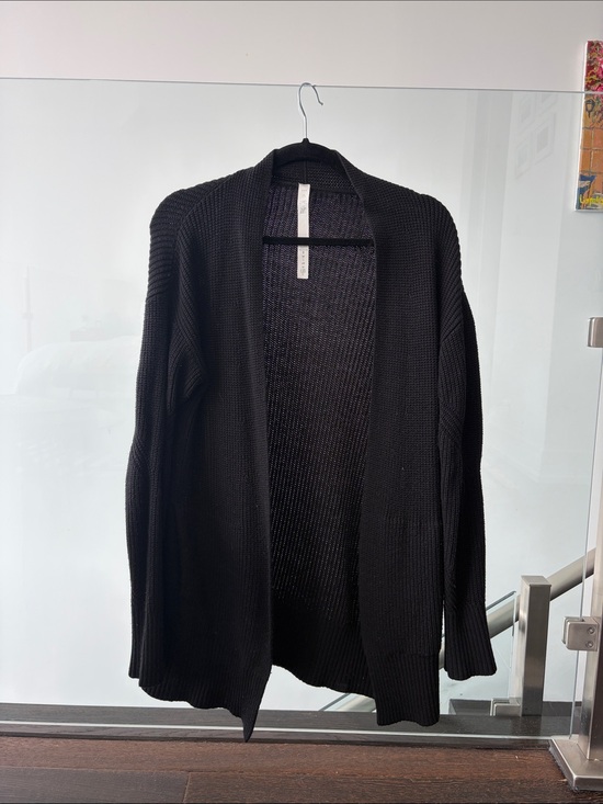 lululemon athletica Sweaters - Lululemon Black Open-Front Knit Cardigan